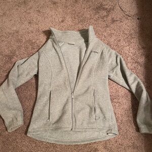 Gray Columbia fleece zip up. Size S.